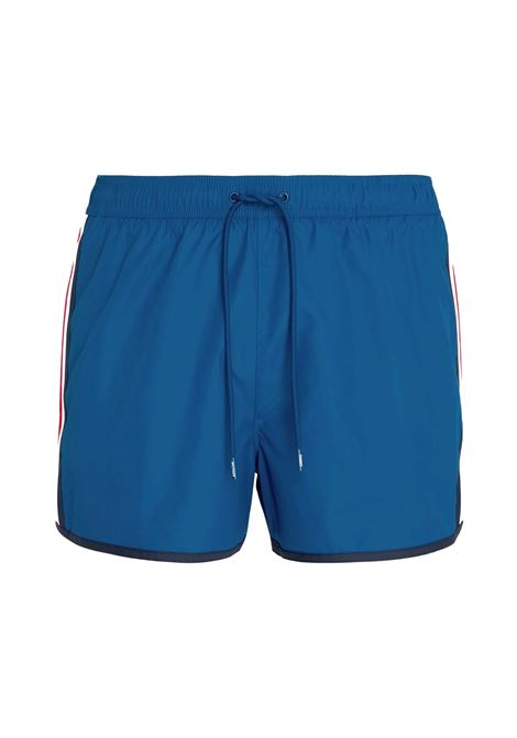 Costume Tommy Jeans Global Stripe Short Length Avio Uomo TOMMY HILFIGER SWIMWEAR | Costumi | UM0UM03217-C30